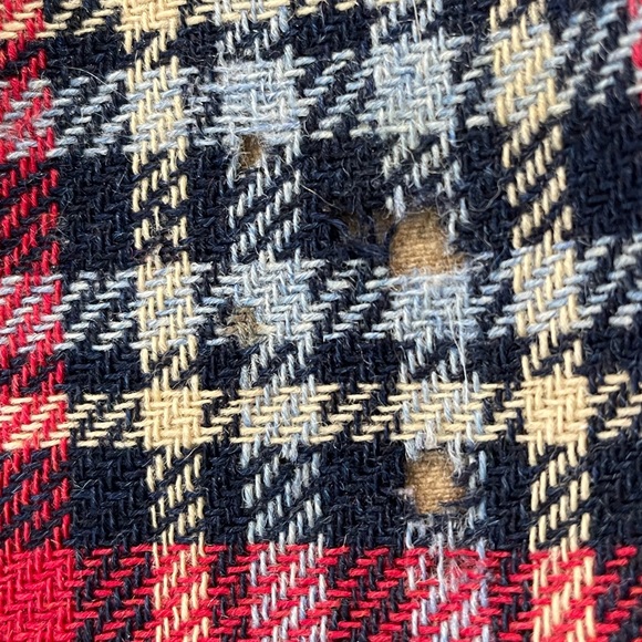 Coach Vintage Tartan Red Plaid Buckle Charm Shoulder Bag Suede - Picture 4 of 10